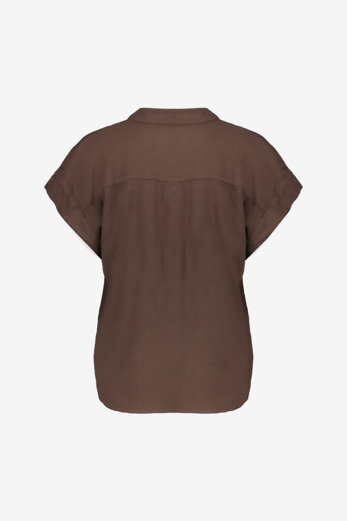 Geisha blouse met korte mouw en borstzak