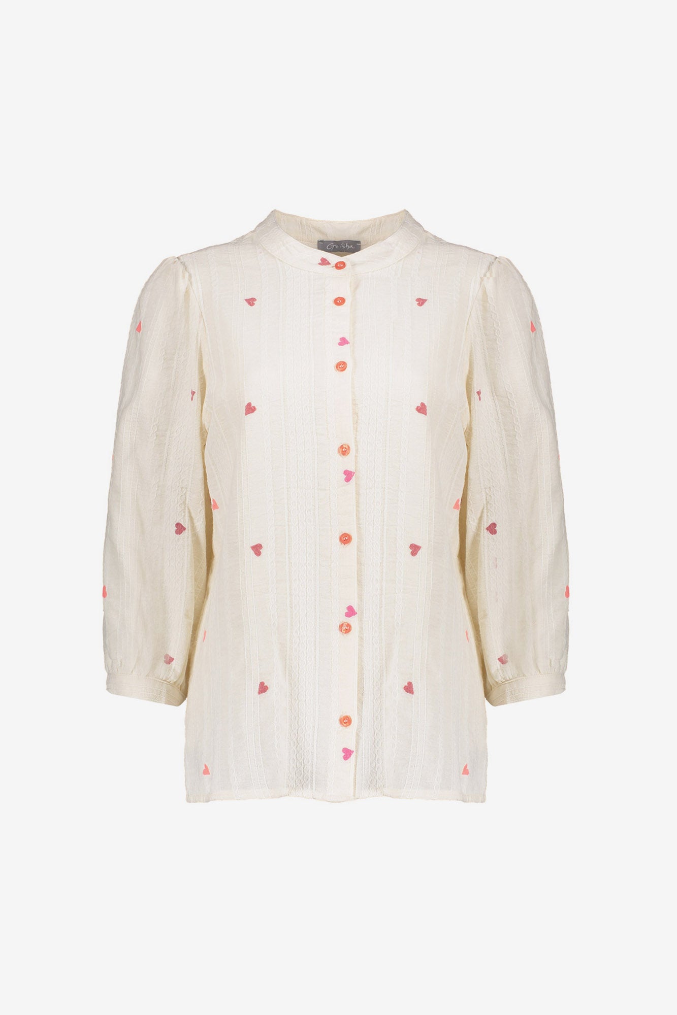 Geisha blouse met hartjes