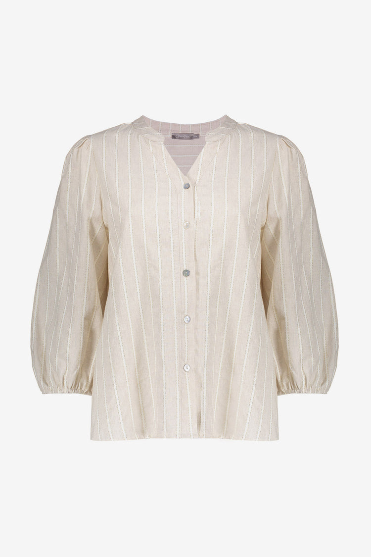 Geisha blouse gestreept lurex