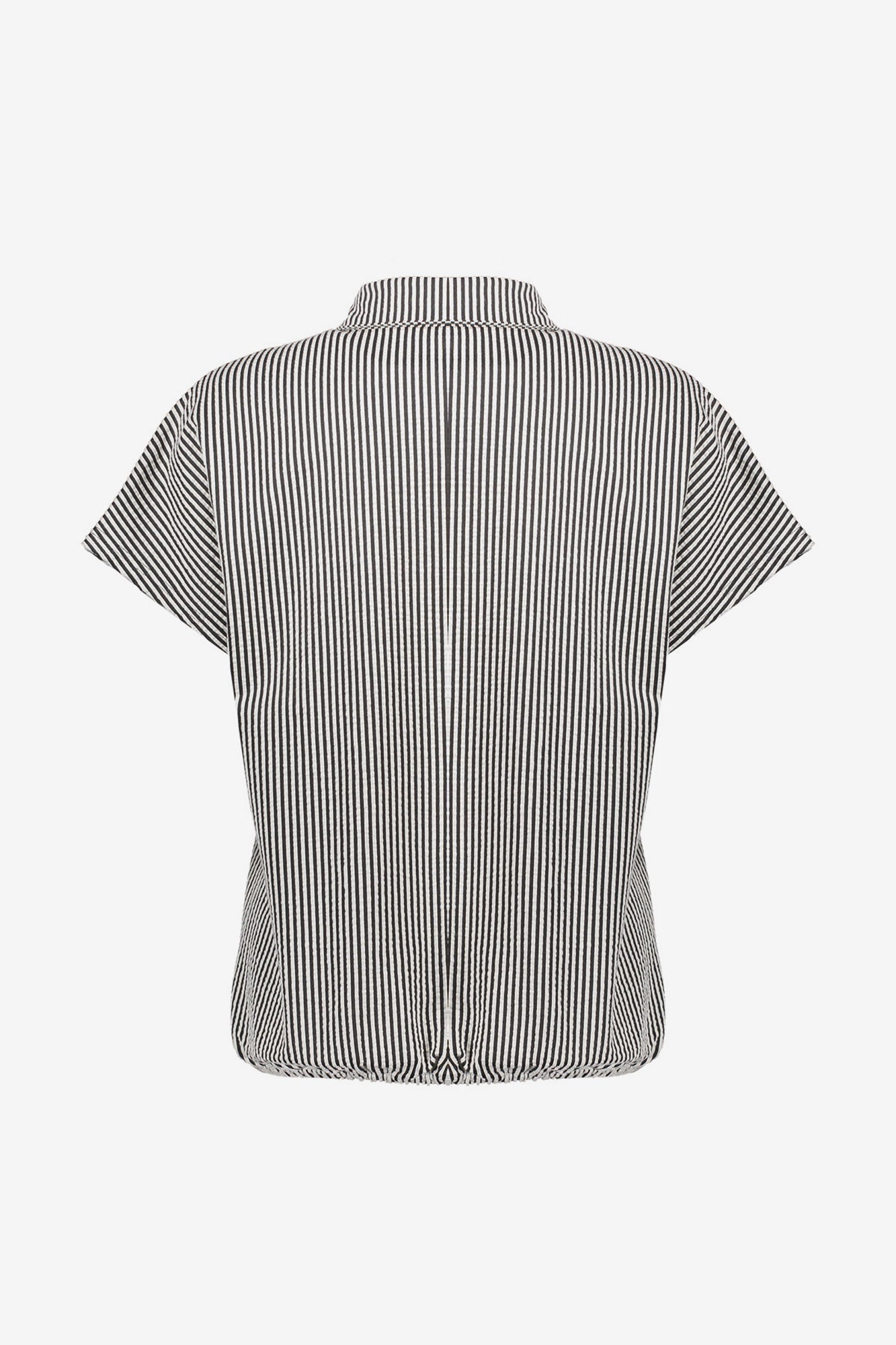 Geisha blouse met strepen en korte mouwen