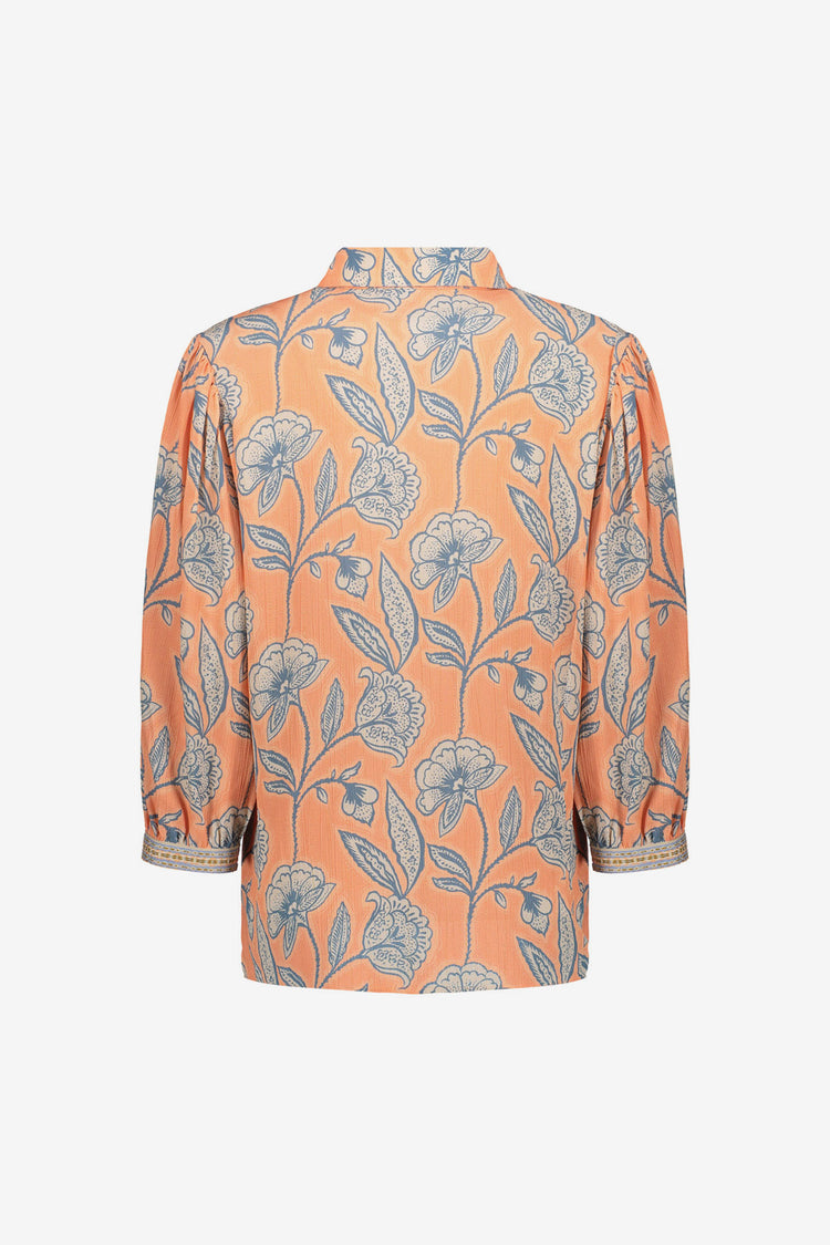 Geisha blouse met bloemendessin