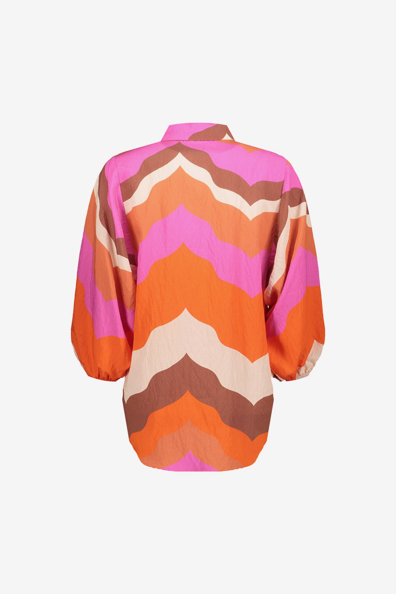 Geisha blouse met wave print