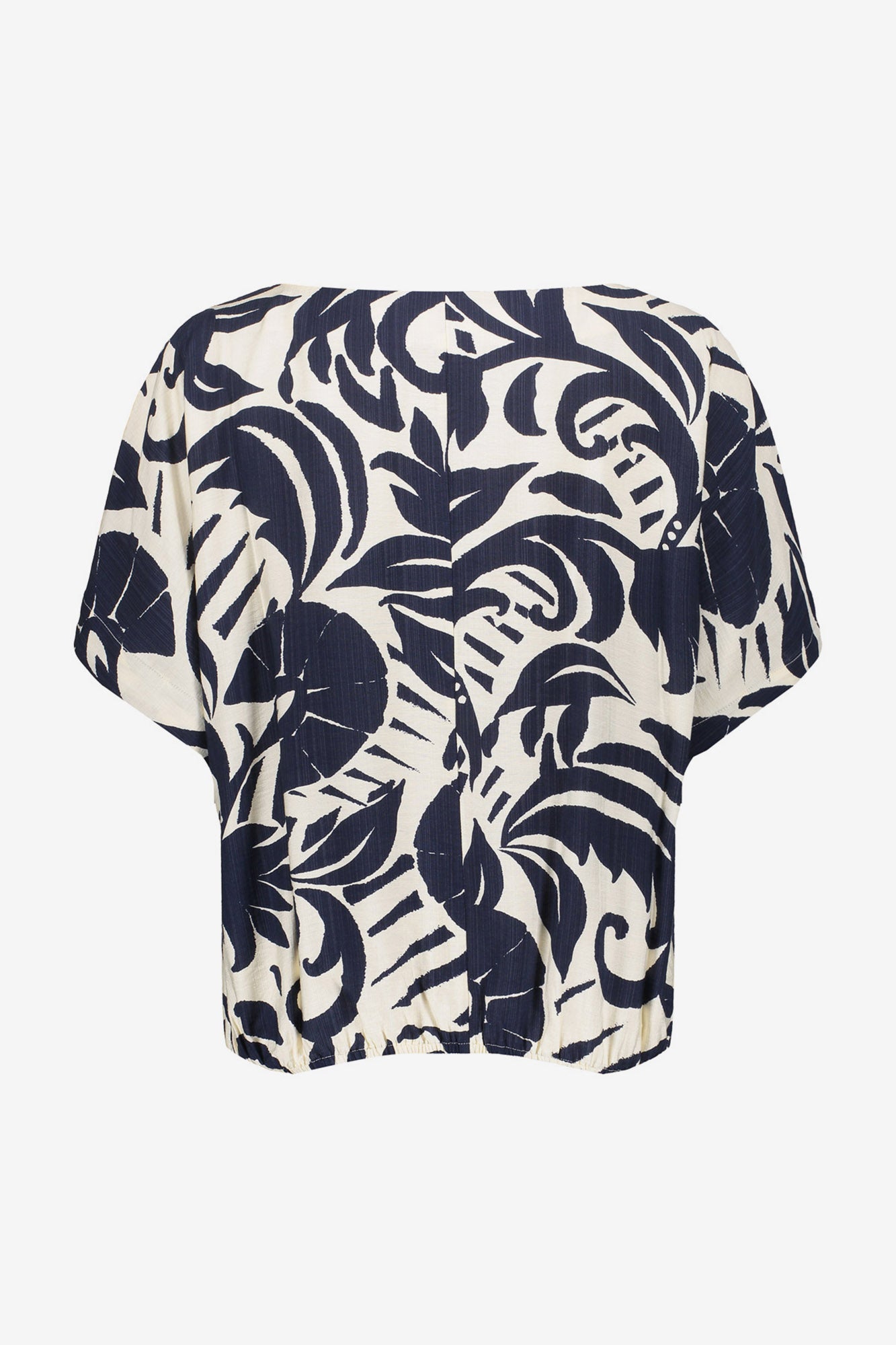 Geisha top met sierlijk bloemdessin