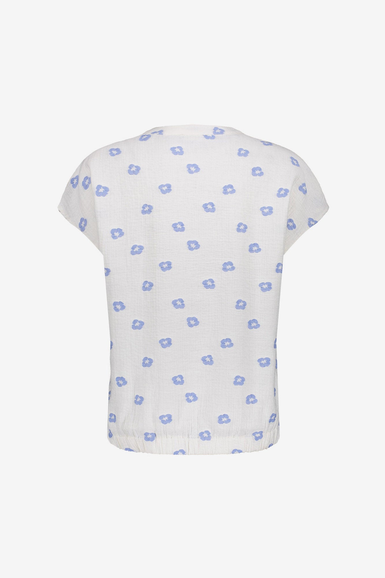 Geisha top met bloemenprint en V-hals