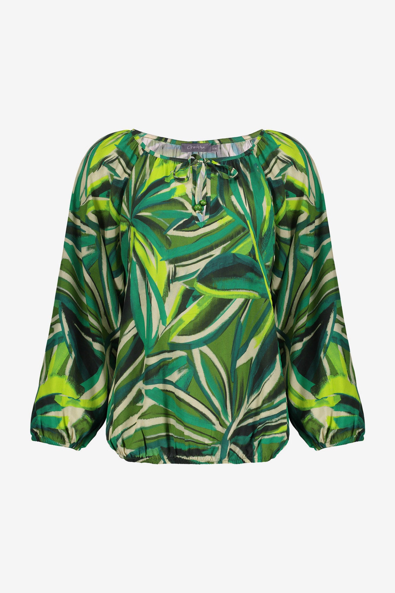 Geisha jungle print blouse
