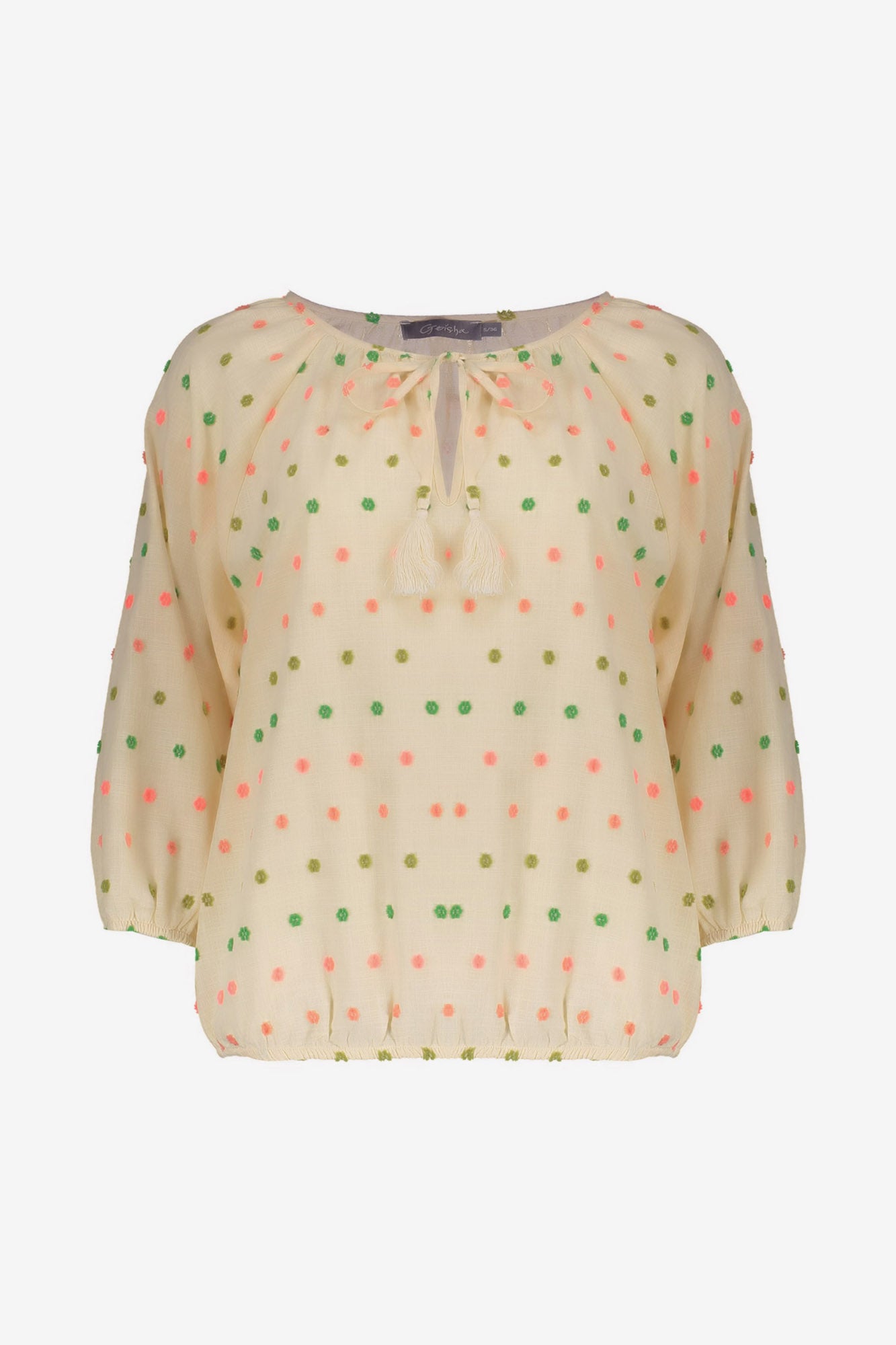 Geisha top met kwastjes