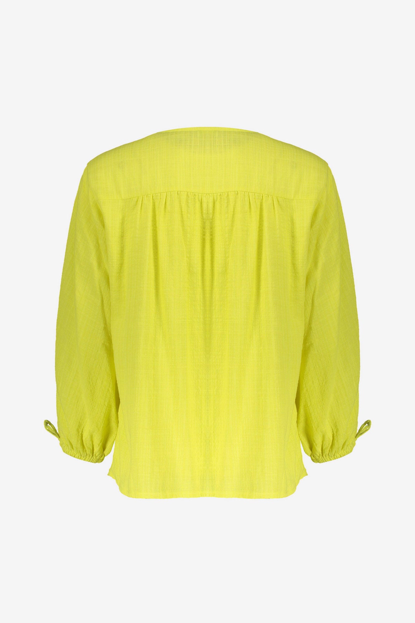 Geisha lime blouse met drawstring mouwen