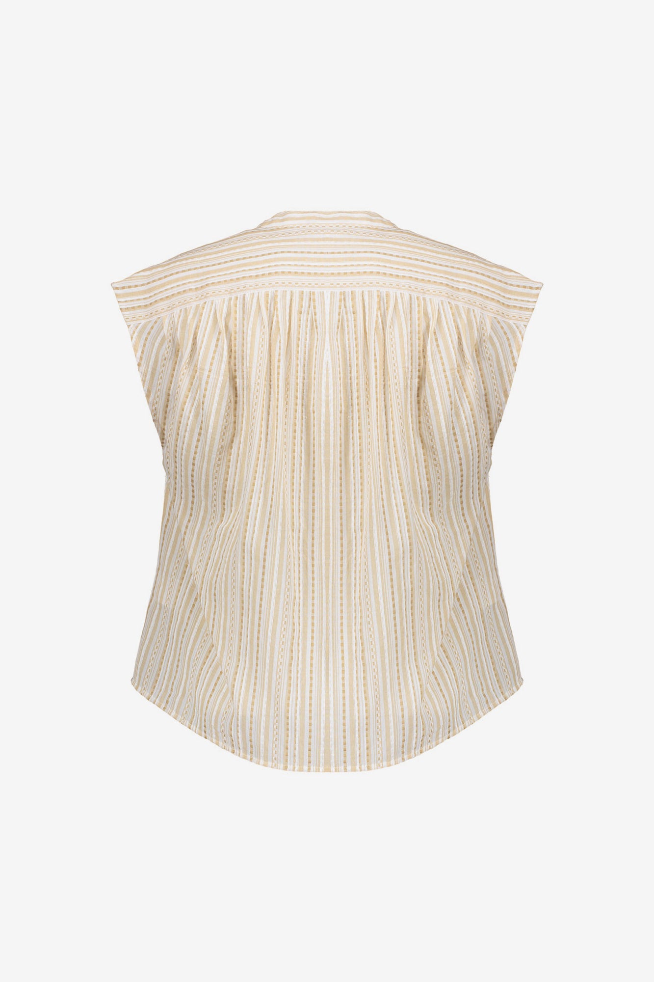 Geisha blouse met streepdessin en subtiele lurexdetails