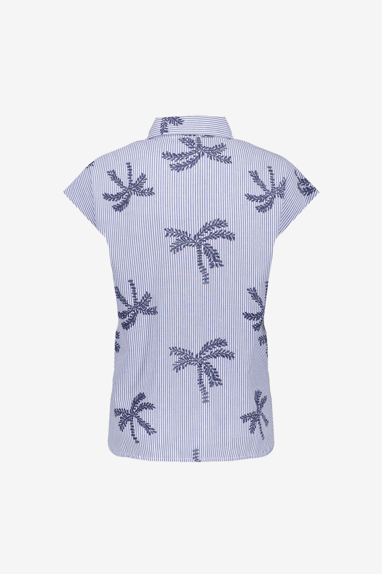 Geisha blouse embroidery palm print