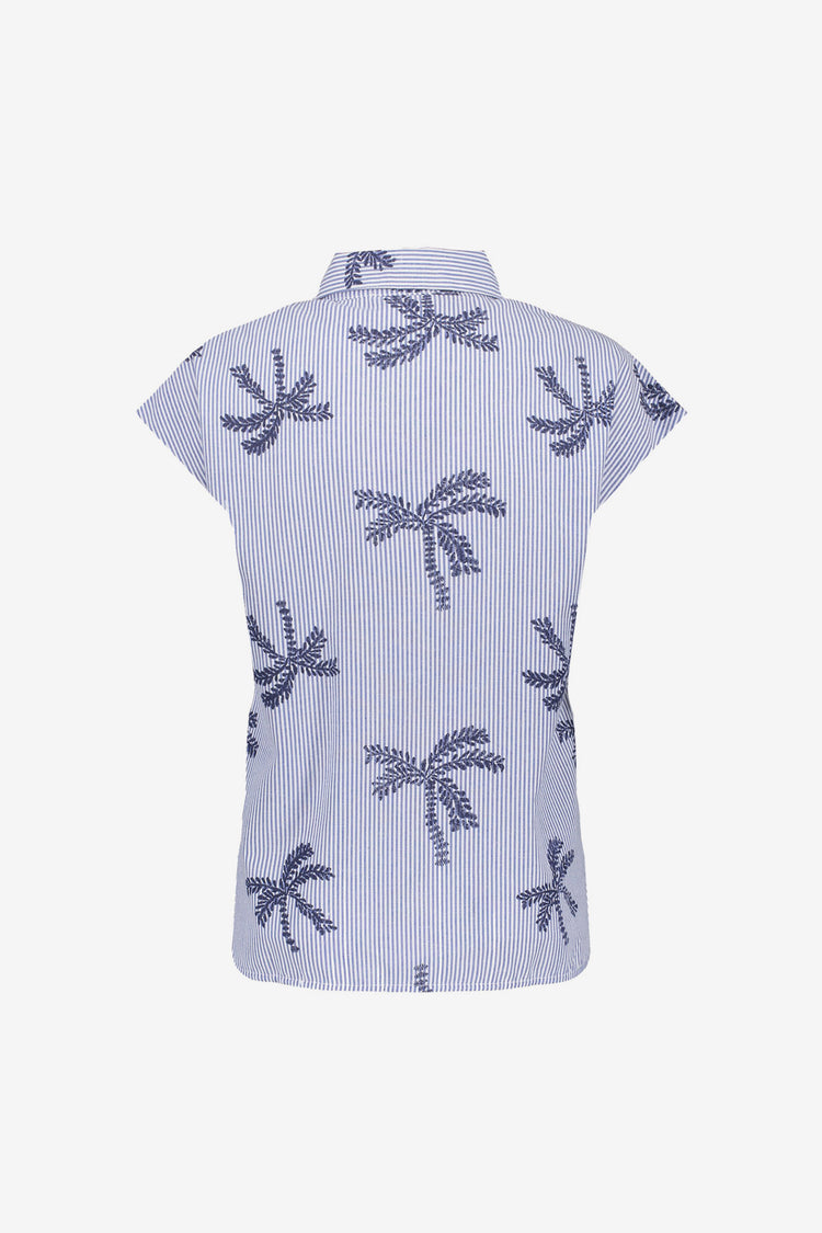 Geisha blouse embroidery palm print
