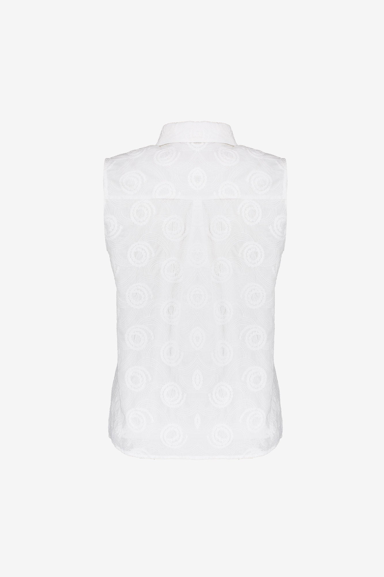 Geisha blouse zonder mouwen met circles dessin