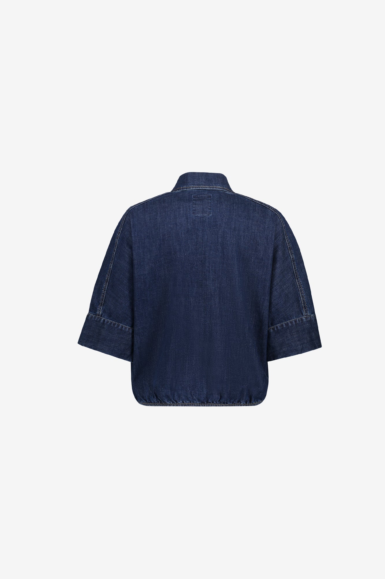 Geisha denim blouse met boxy fit