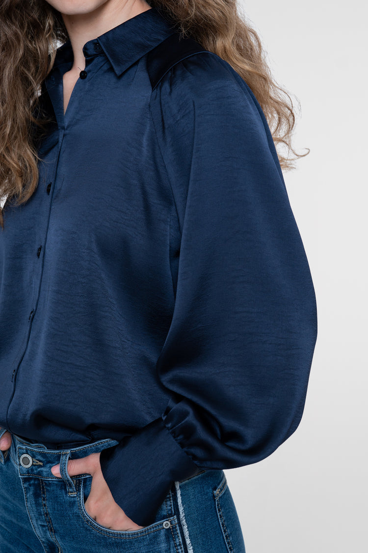 Geisha blouse met glanzende uitstraling