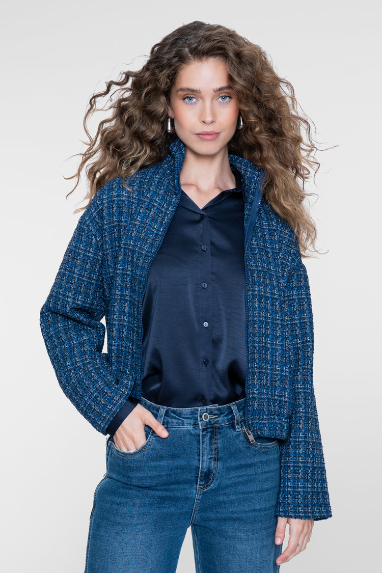 Geisha blouse met glanzende uitstraling