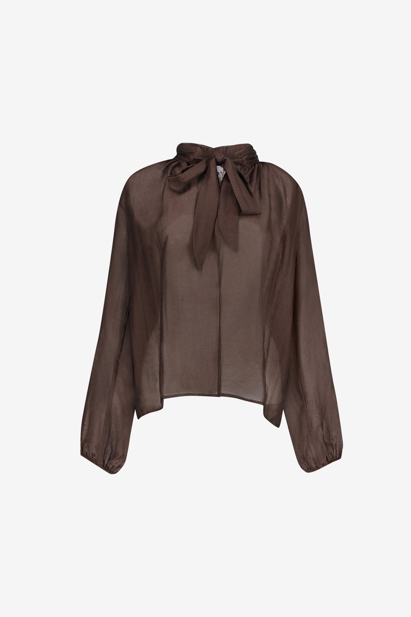 Geisha lyocell blouse met strikdetail
