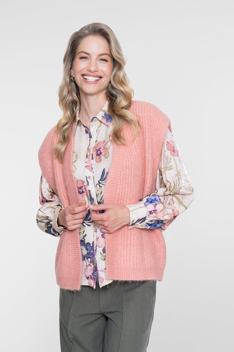 Geisha blouse met kleurrijke florale print
