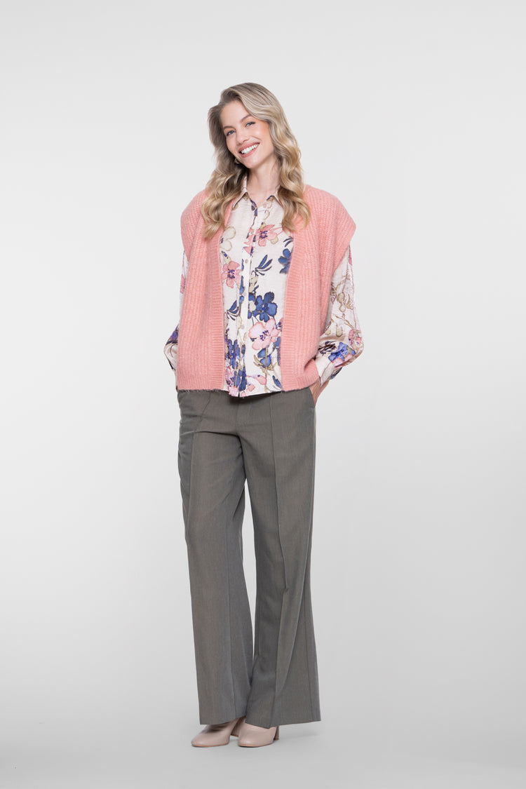 Geisha blouse met kleurrijke florale print