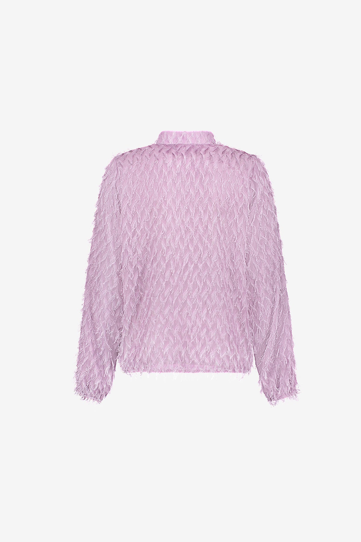 Geisha lila blouse met fringes