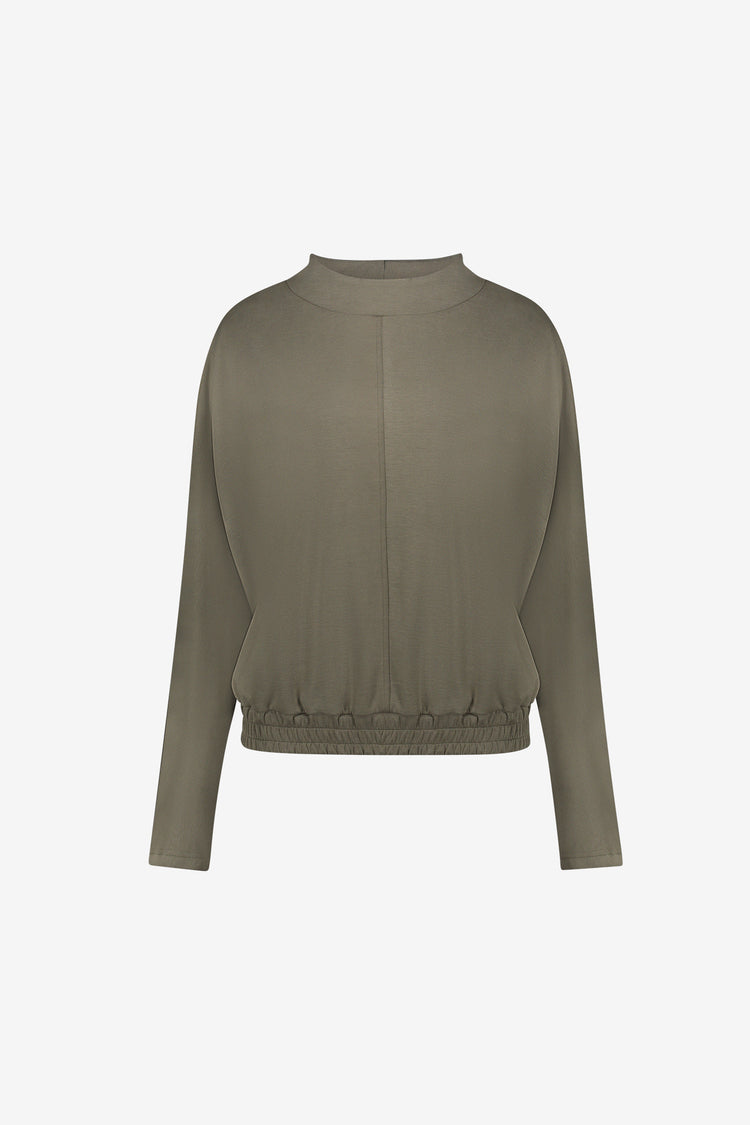 Geisha modal mix sweater met losvallende pasvorm