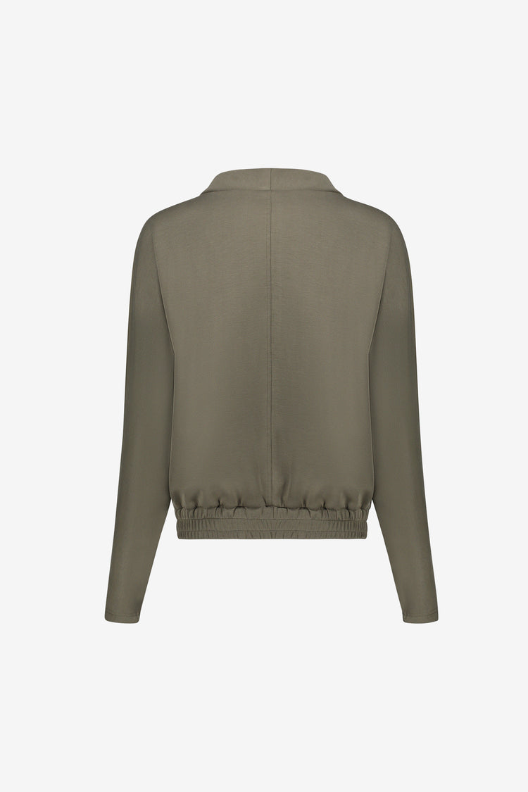 Geisha modal mix sweater met losvallende pasvorm
