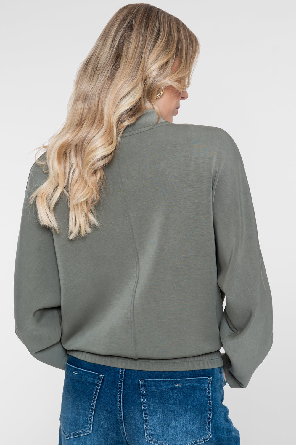 Geisha modal mix sweater met losvallende pasvorm