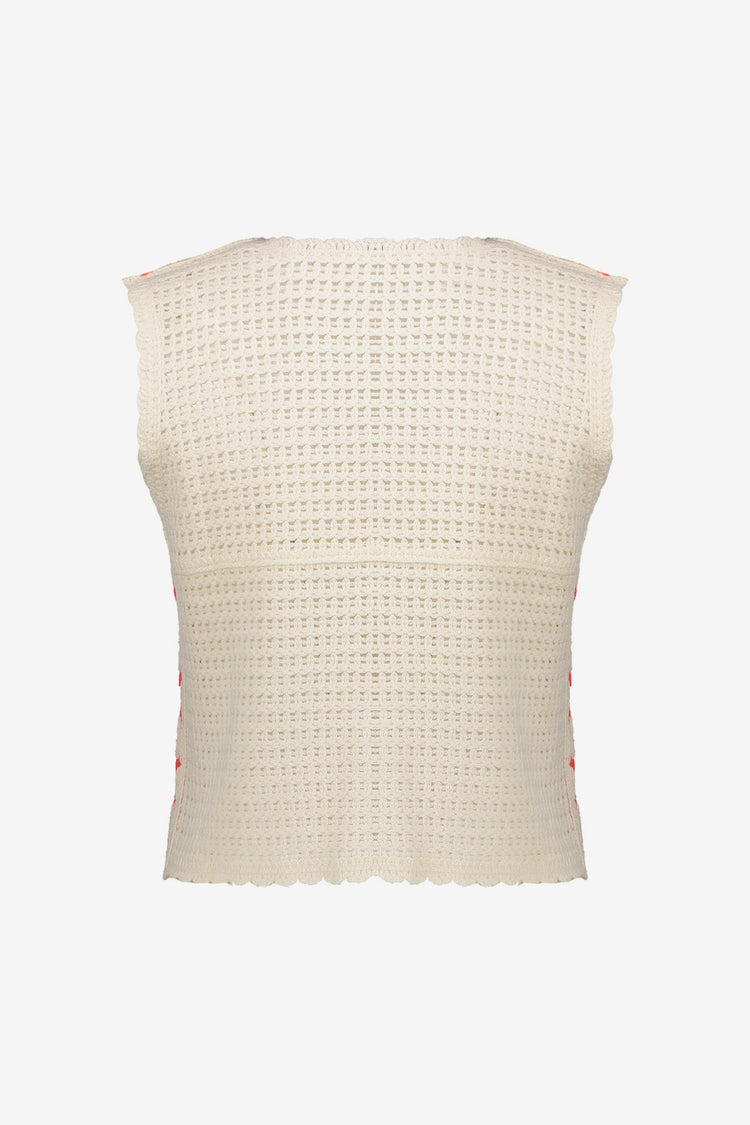 Geisha gehaakt jacquard vest