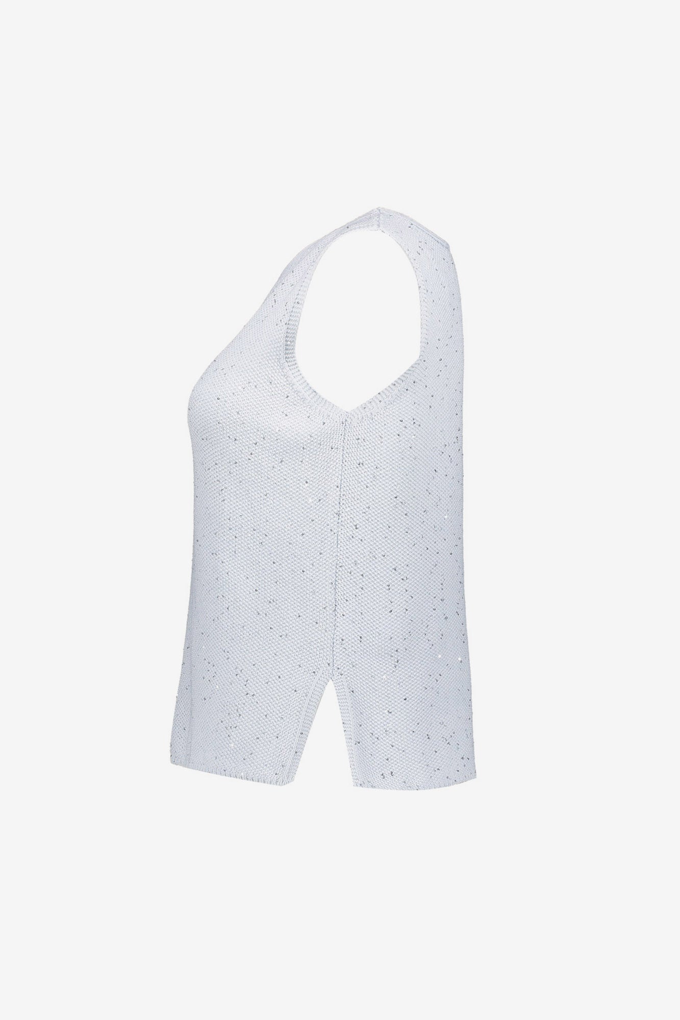 Geisha Geisha mouwloze glitter top