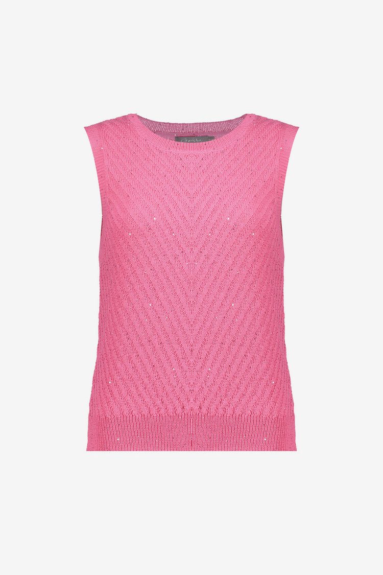 spencer met v-hals en pailetten