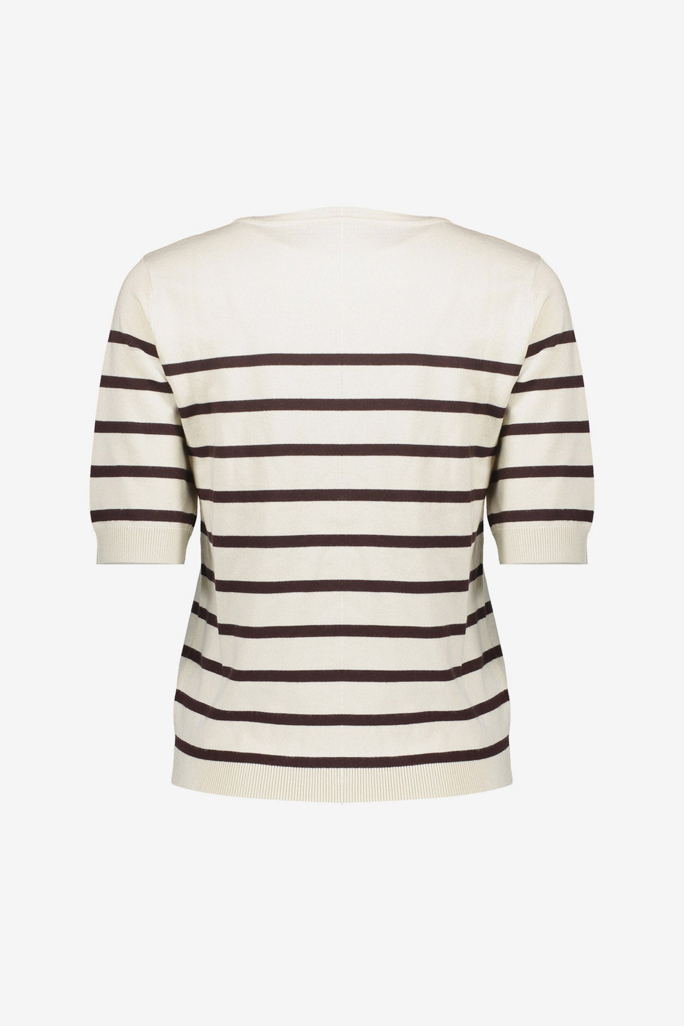 Geisha pullover met strepen en korte mouwen