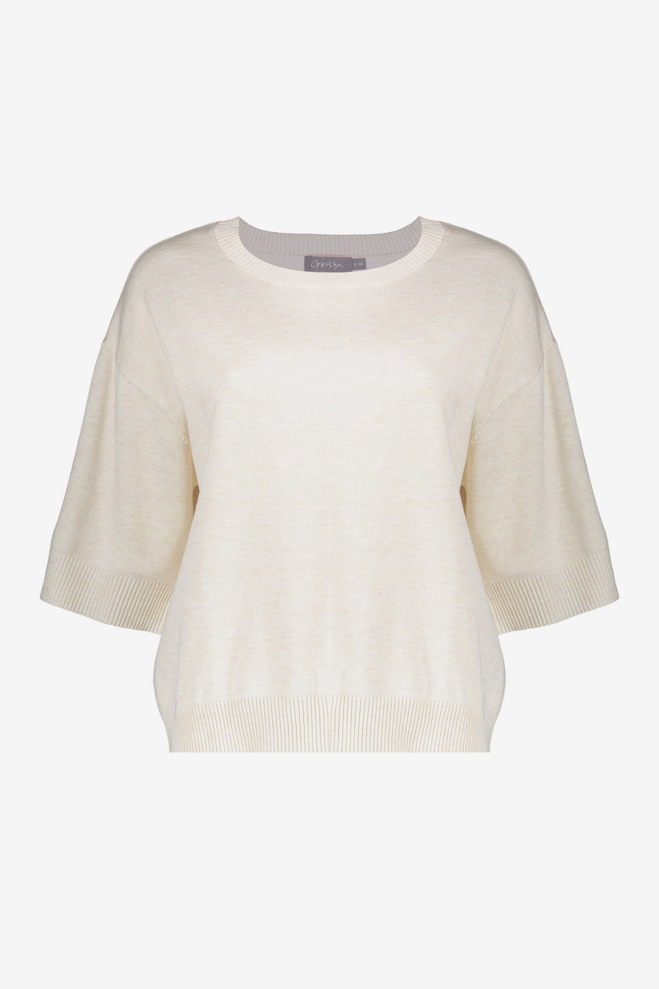 Geisha losvallende beige trui