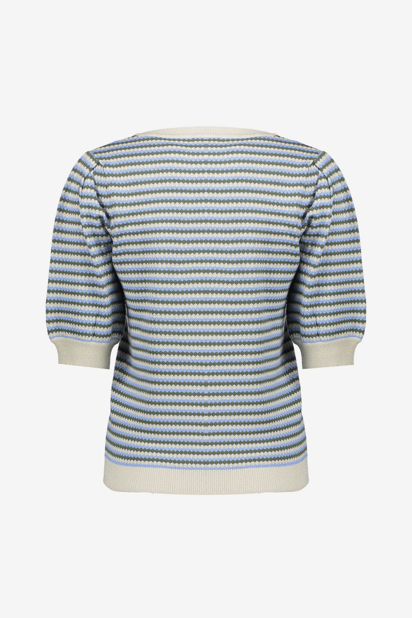 Geisha gebreide top met strepen en lurex