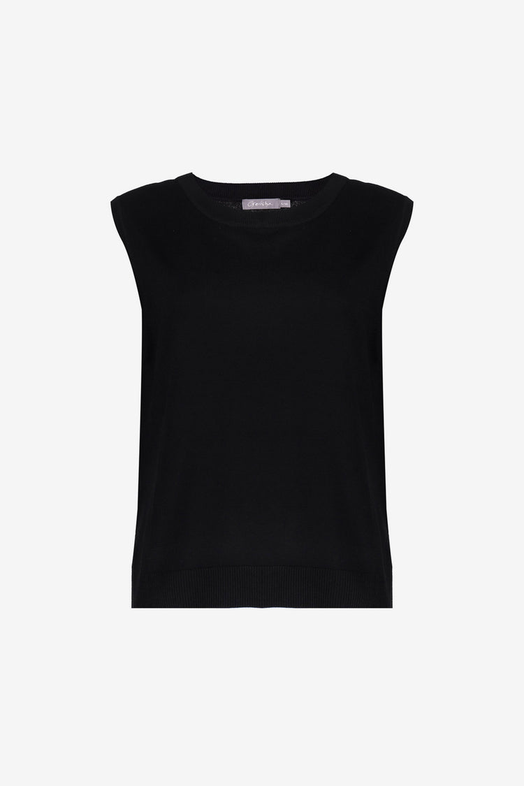Geisha basic top zwart