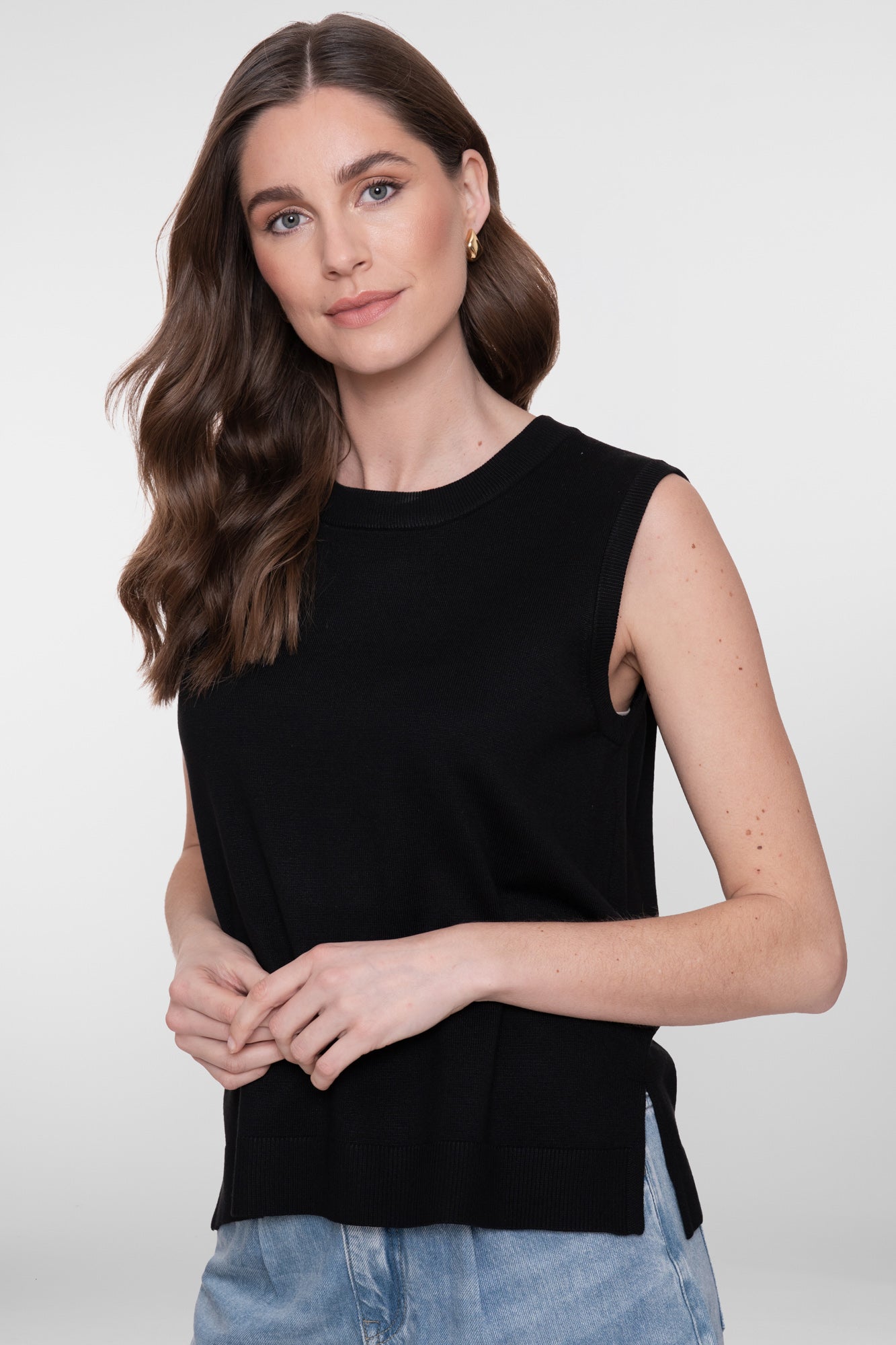 Geisha basic top zwart