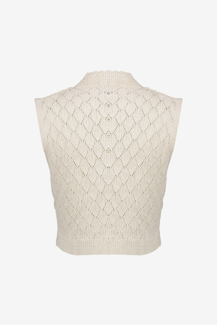 Geisha dames gilet ajour brei