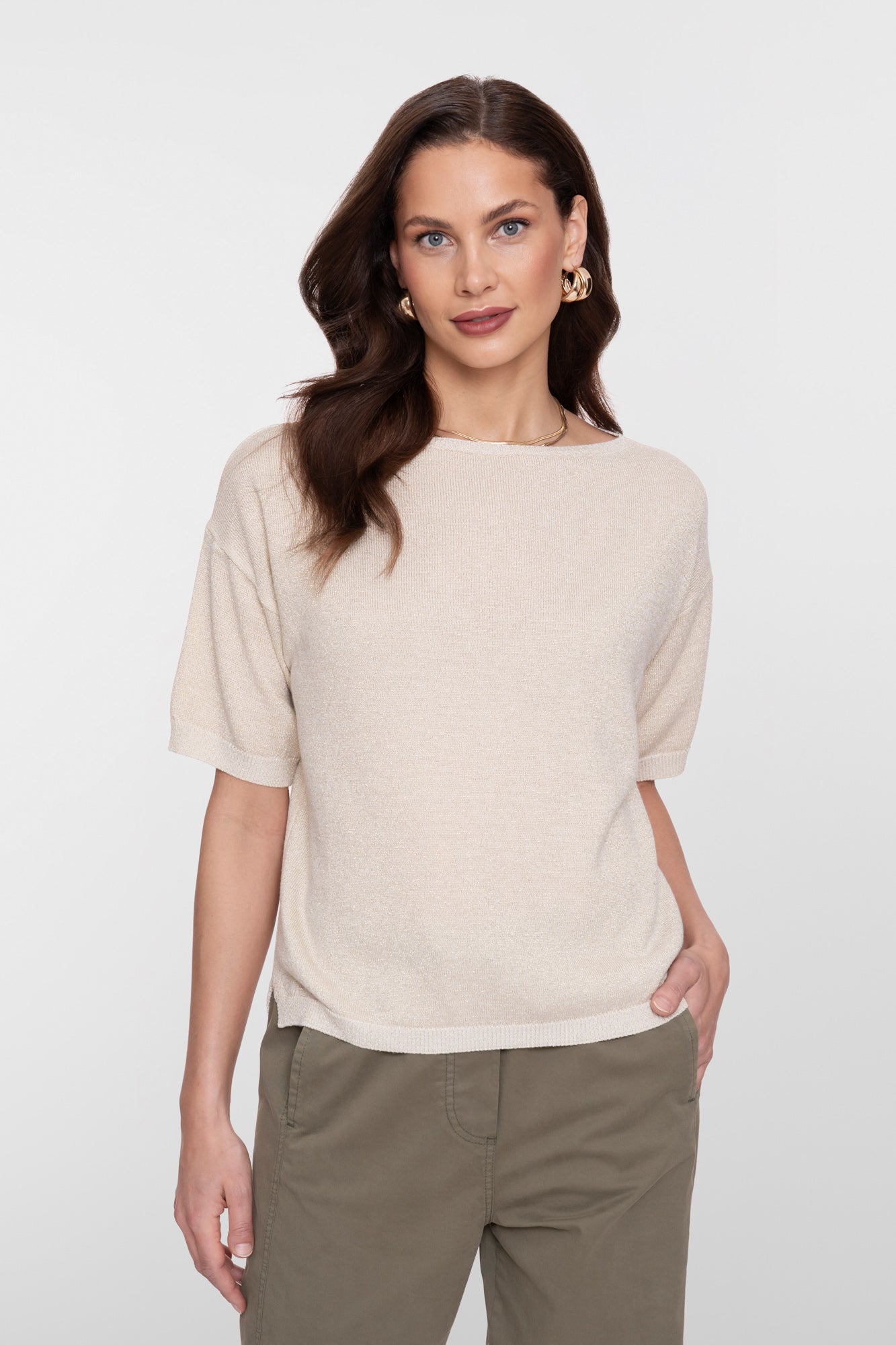 Geisha knit top met lurex