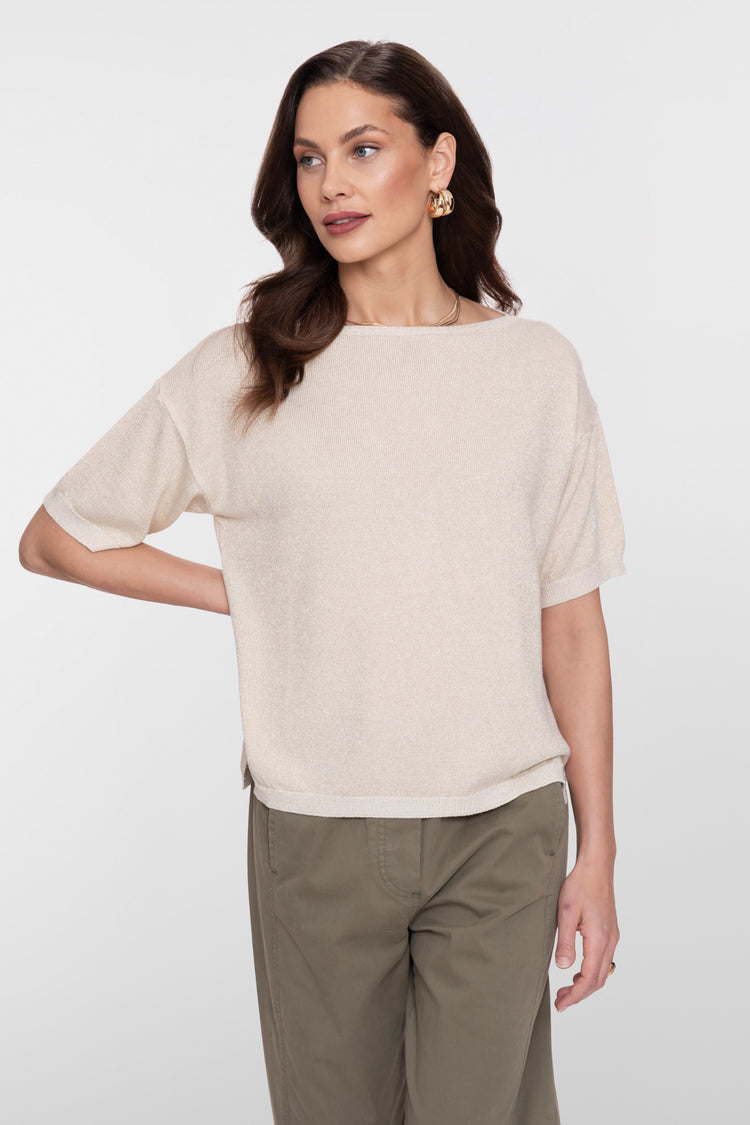 Geisha knit top met lurex