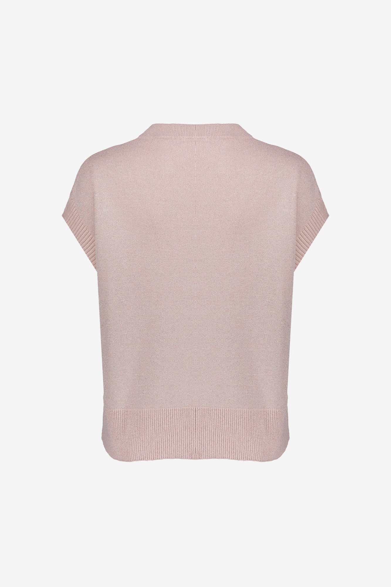 Geisha top met lurex en ronde hals