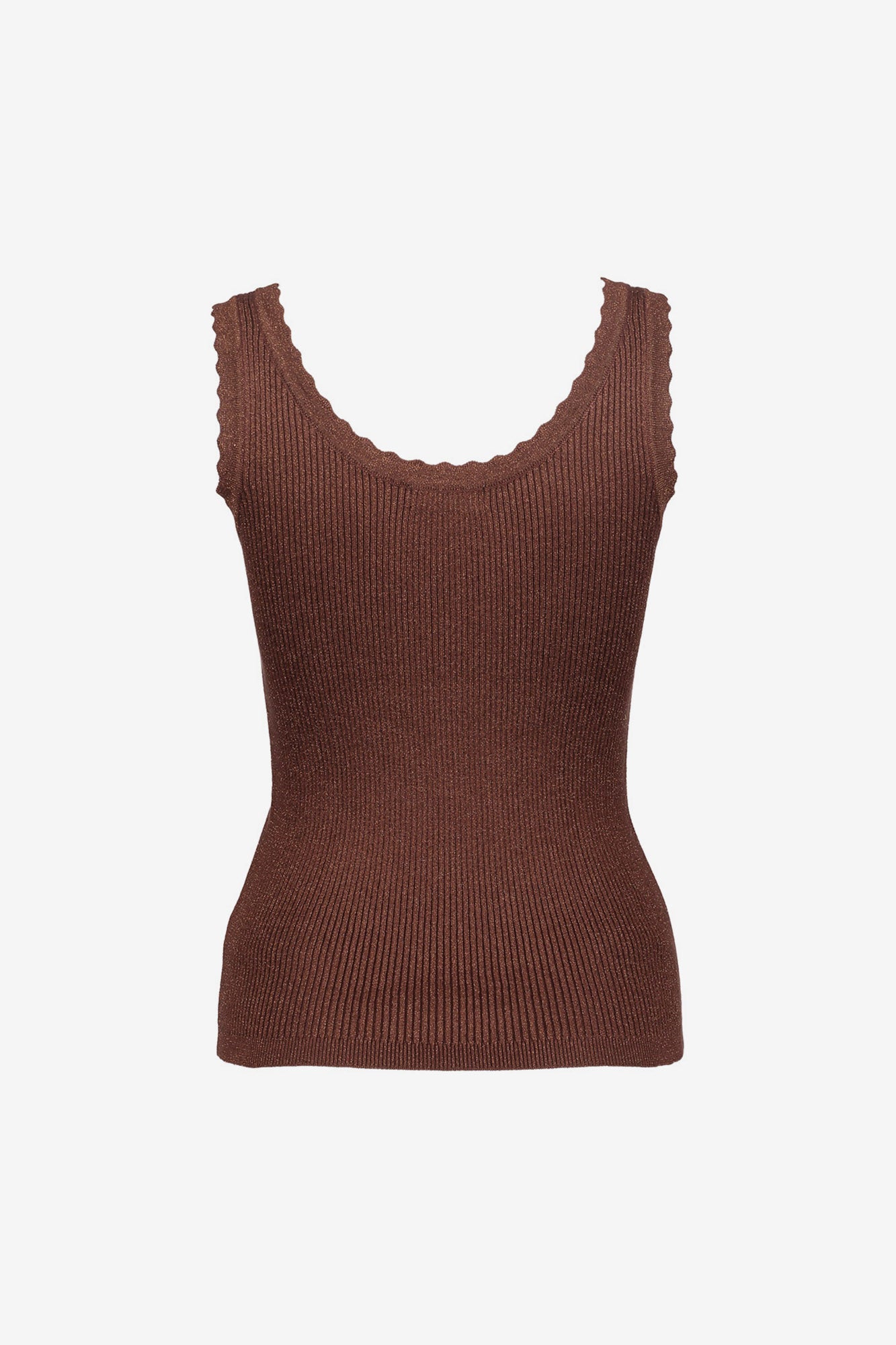 Geisha ribgebreid singlet met lurex