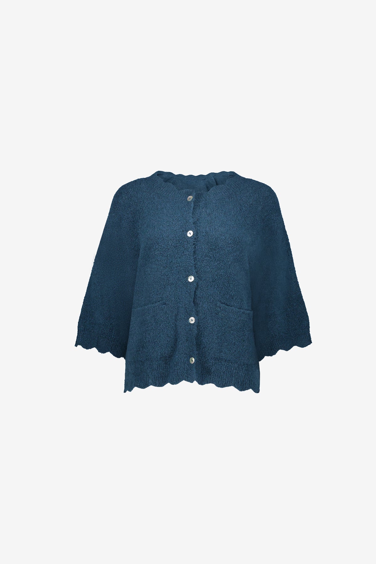 Geisha dames vest met korte mouwen en golvende details