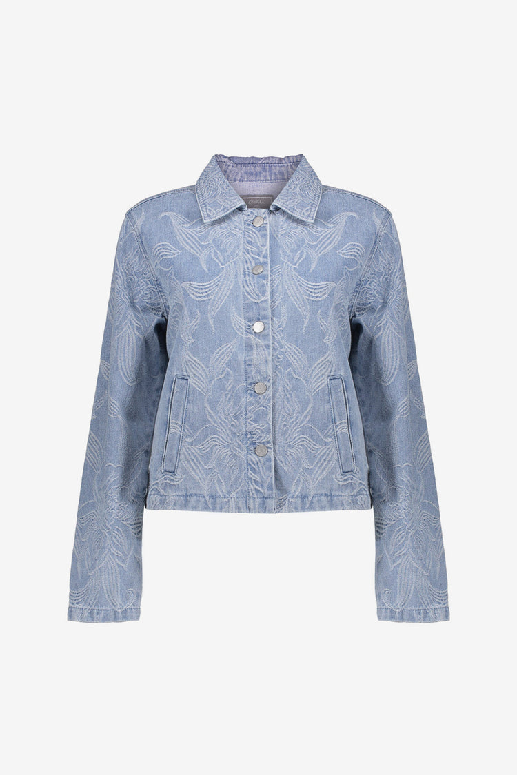 Geisha jacket met jacquard en bloemdessin