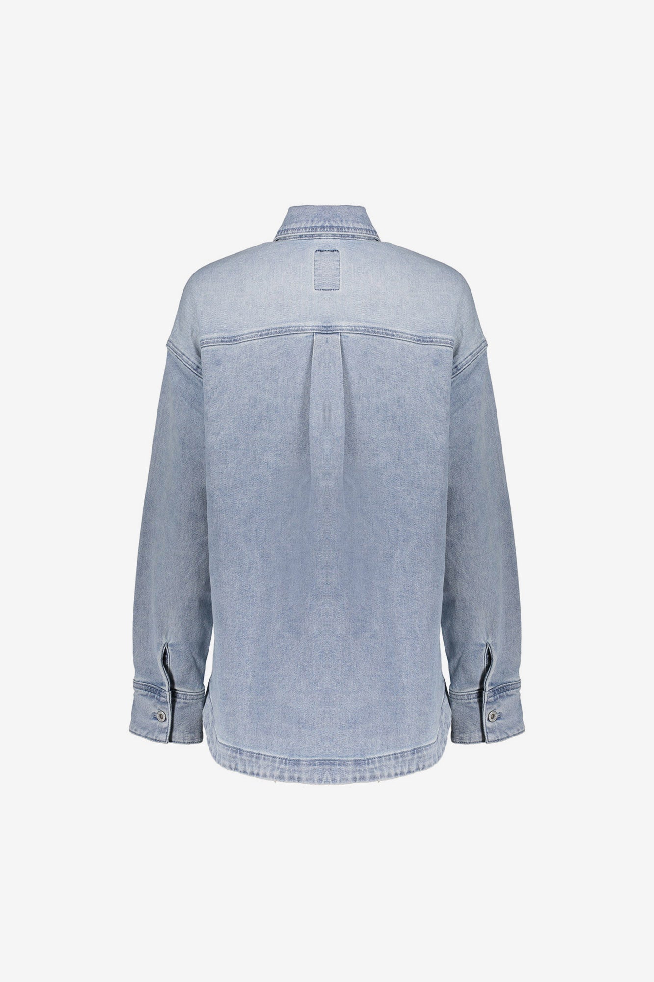 Geisha oversized denim blouse met rhinestones