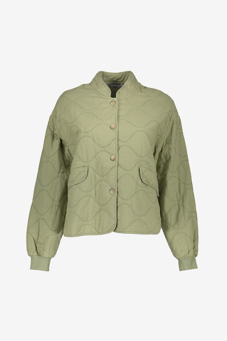 Geisha gestept jasje met golvend patroon