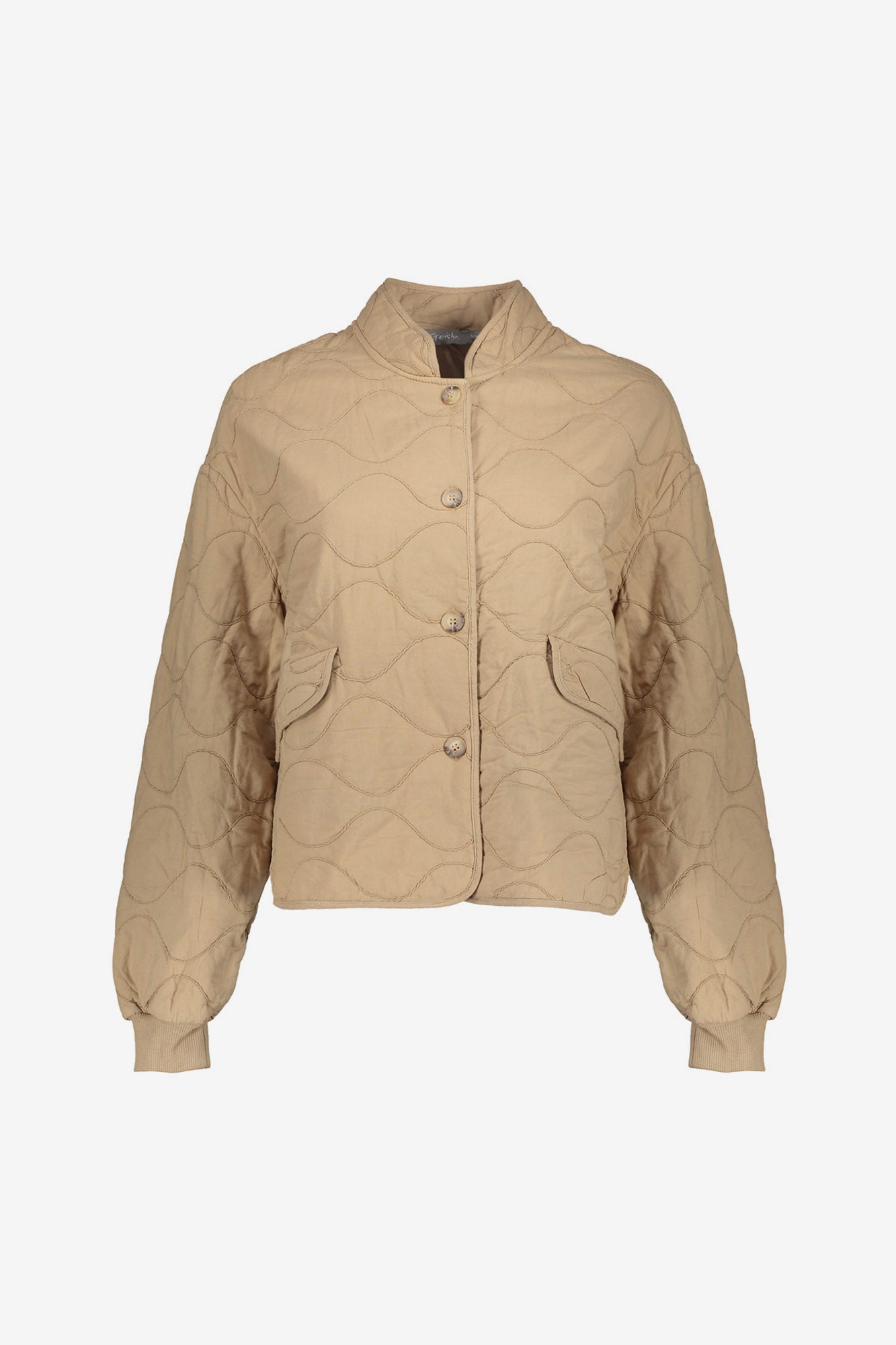 Geisha gestept jasje met golvend patroon