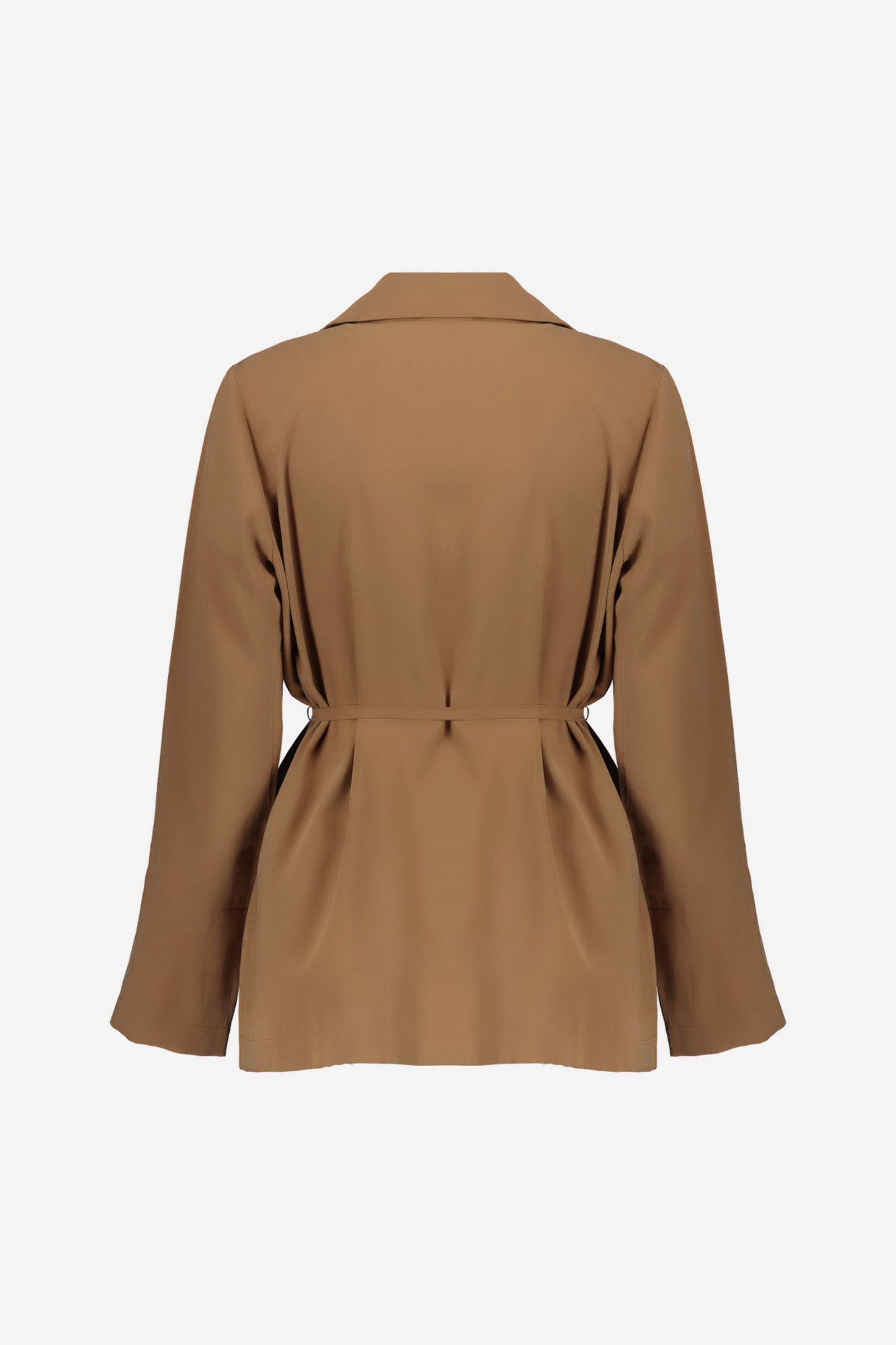 Geisha blazer met ceintuur en reverskraag