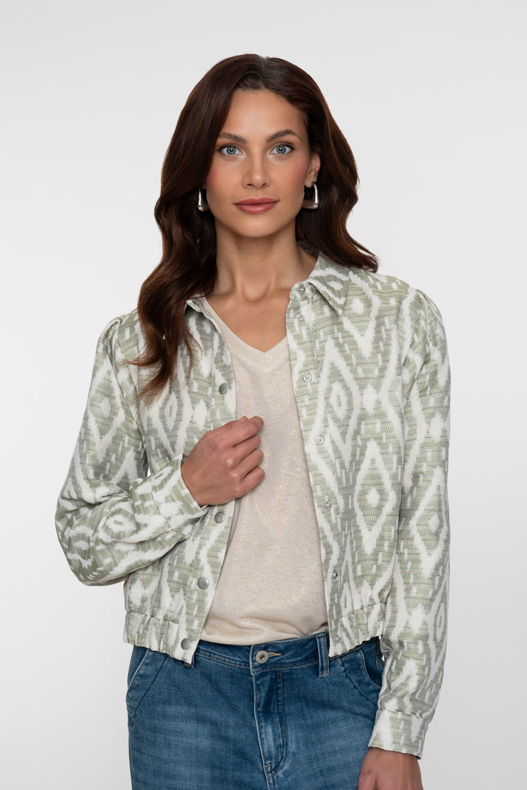 Geisha jasje met Ikatprint