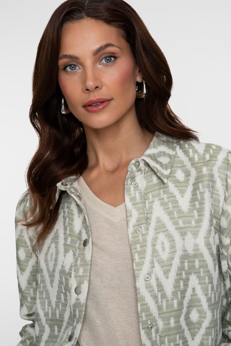 Geisha jasje met Ikatprint