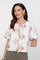 Geisha top met Ikat print en strikjes