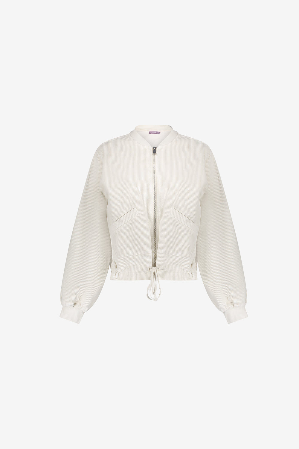 Jacket met rib cord