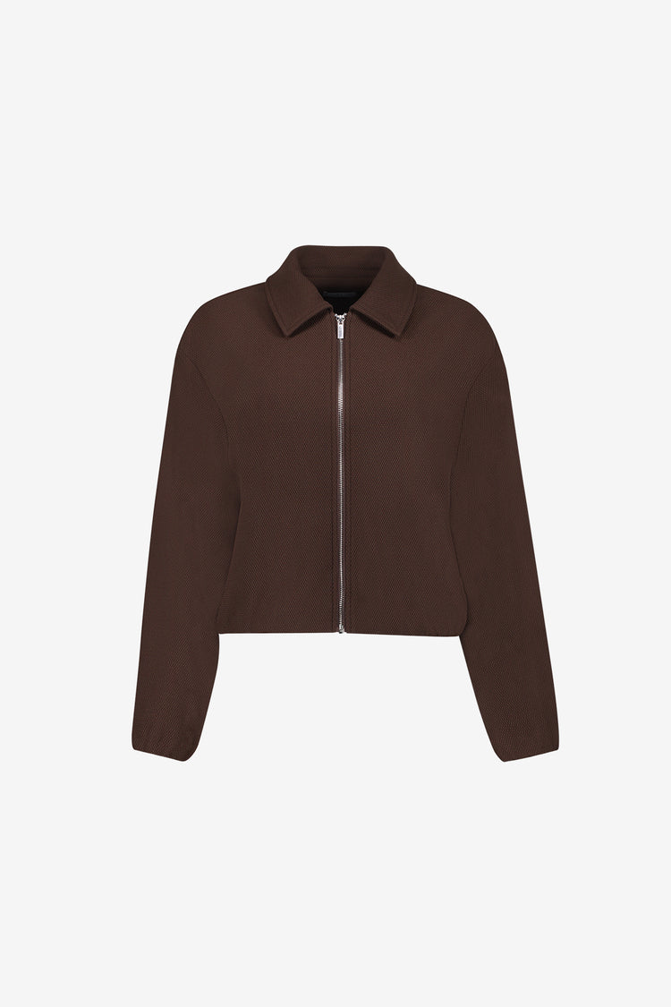 Geisha dames comfy bomberjack met honeycomb structuur