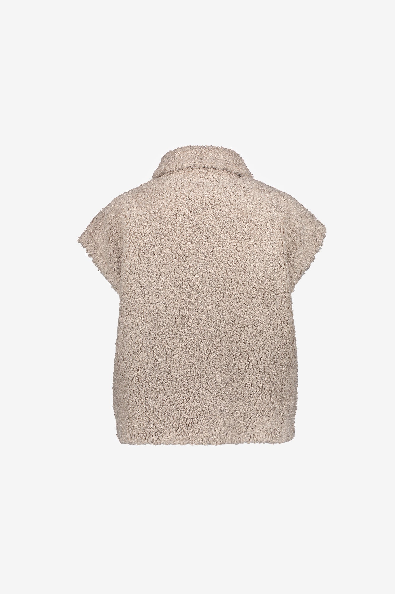 Geisha teddy gilet met kraag